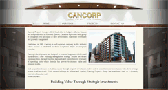 Desktop Screenshot of cancorppropertygroup.com